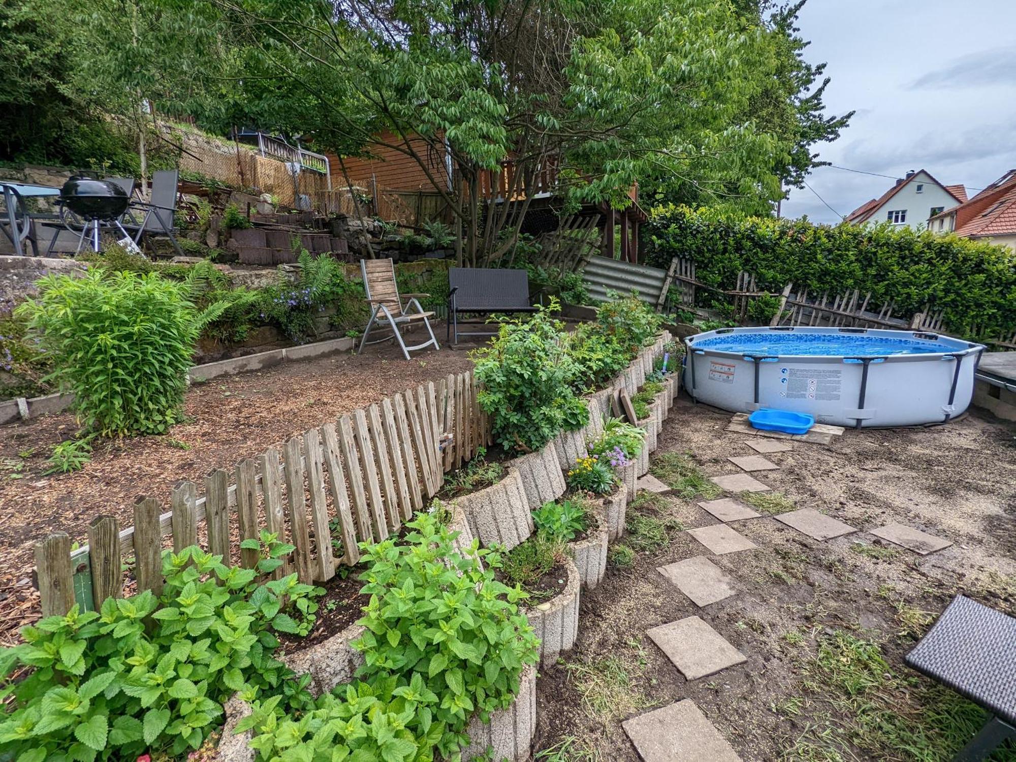 Wohlfühloase mit Pool, Garten, Grill und Ausblick - R3 Rathmannsdorf Exterior foto